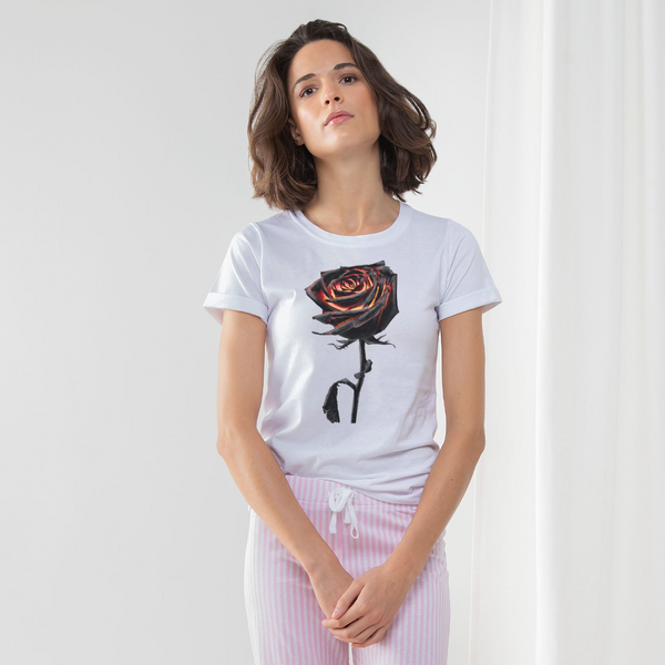 Burning Rose Women's Long Pant Pyjama Set