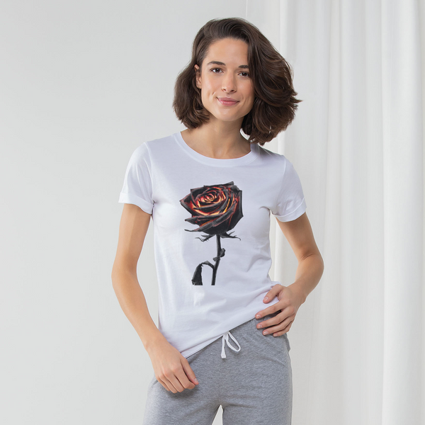 Burning Rose Women's Long Pant Pyjama Set